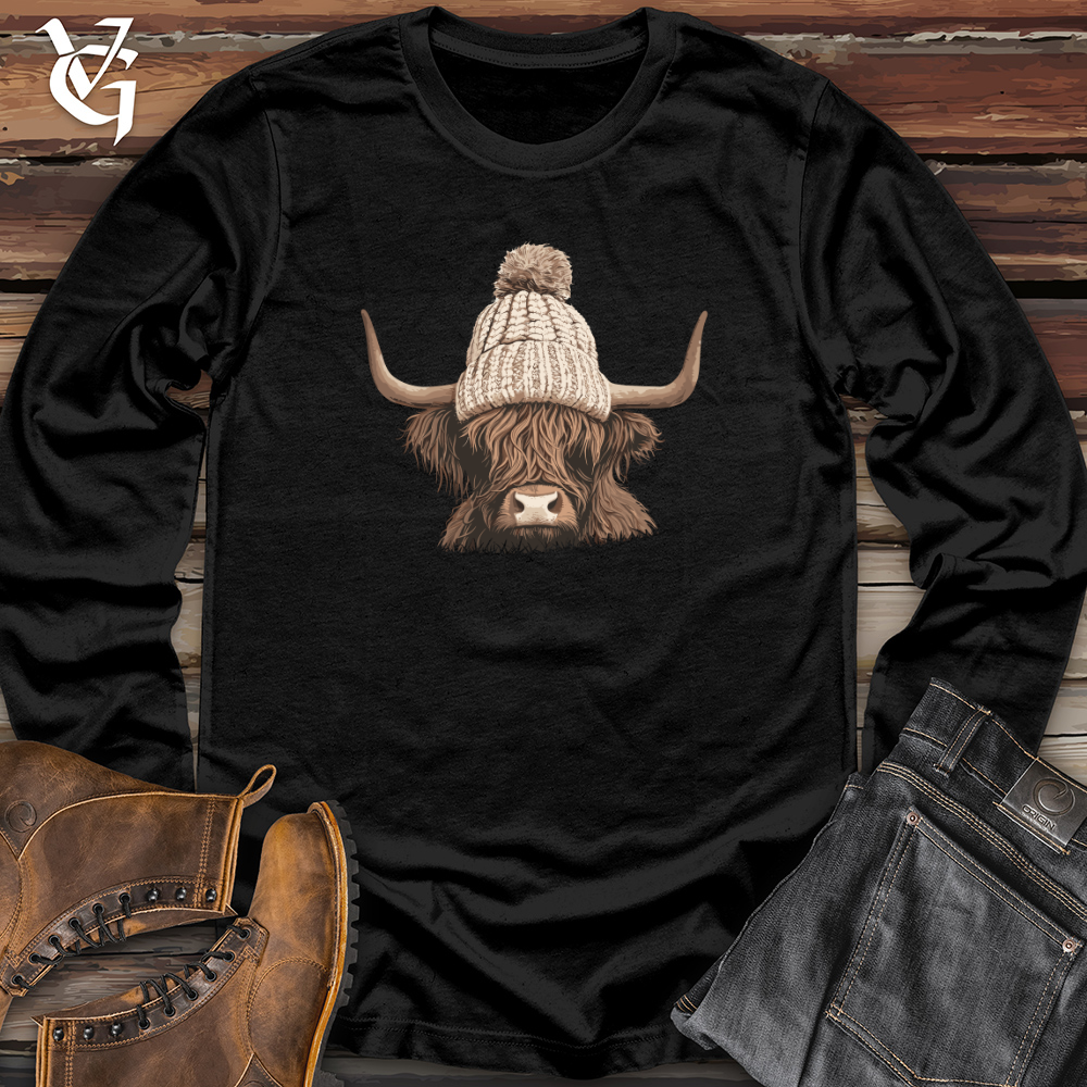 Viking Goods Highland Cattle Cozy Long Sleeve Navy / L