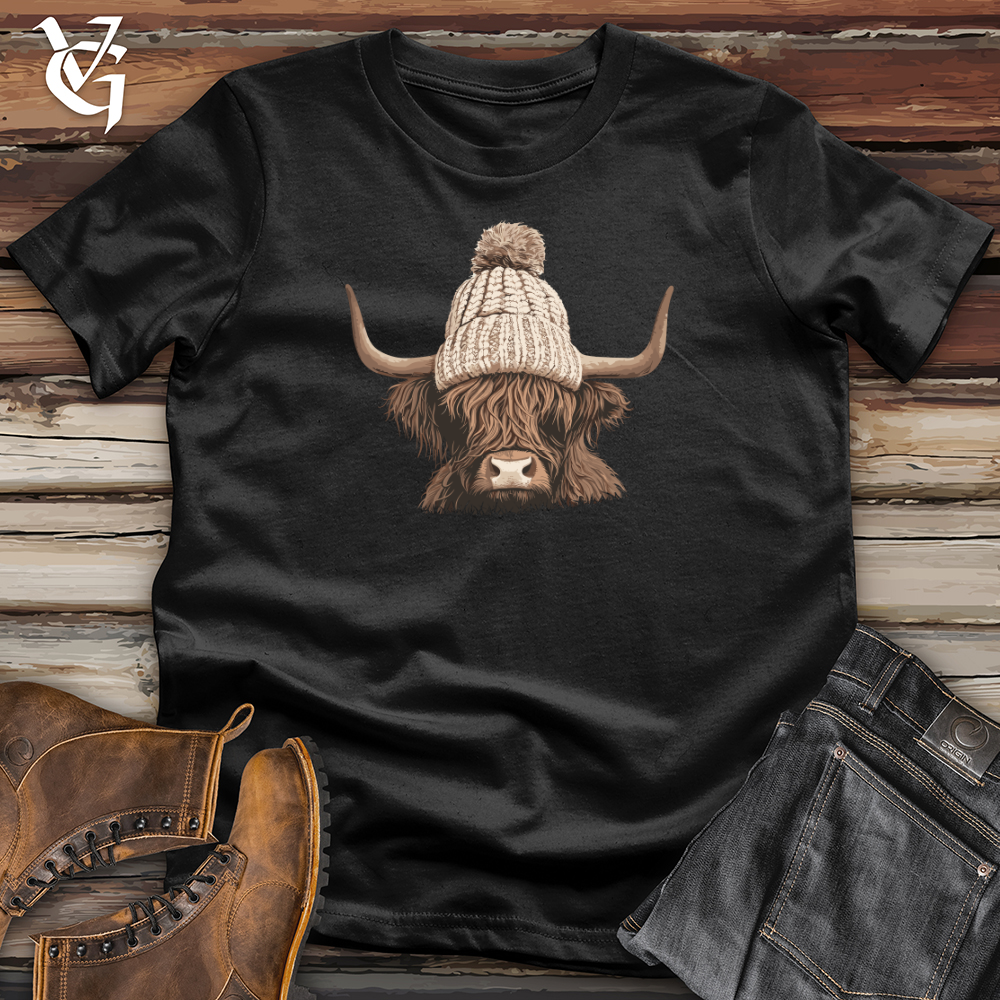 Viking Goods Highland Cattle Cozy Softstyle Tee Black / L