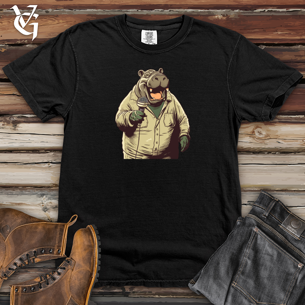 Viking Goods Hippospectacular Comedy Heavy Cotton Comfort Colors Tee Navy / L