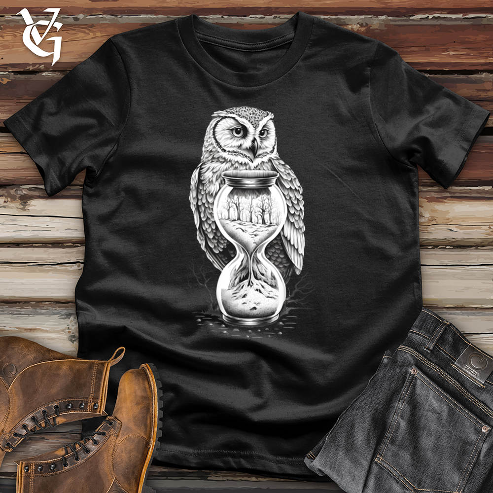 Viking Goods Hourglass Owl Softstyle Tee Black / L