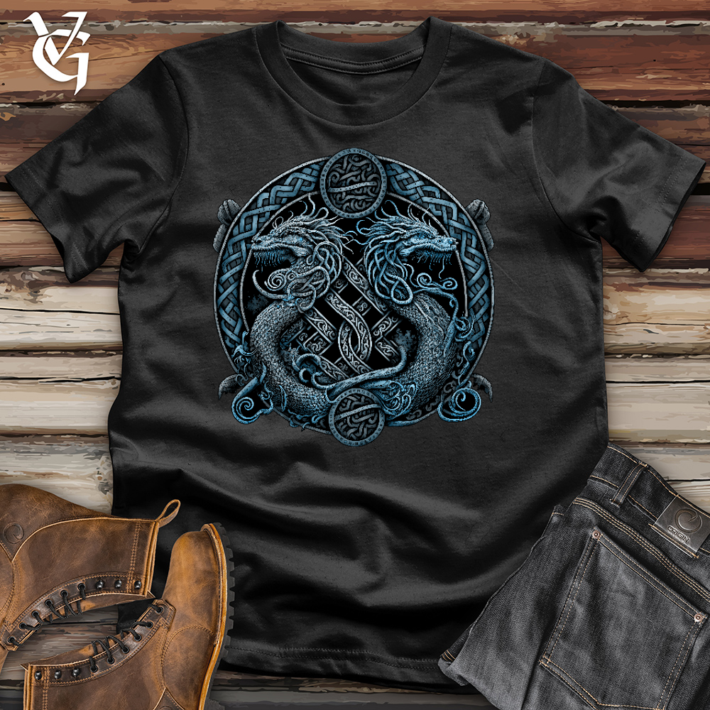 Viking Goods Icy Dragons Cotton Tee Black / L