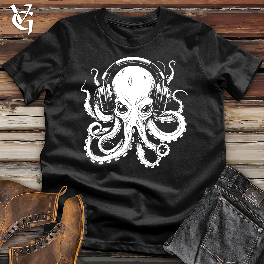 Viking Goods Inkflow Octovibes Softstyle Tee Black / L