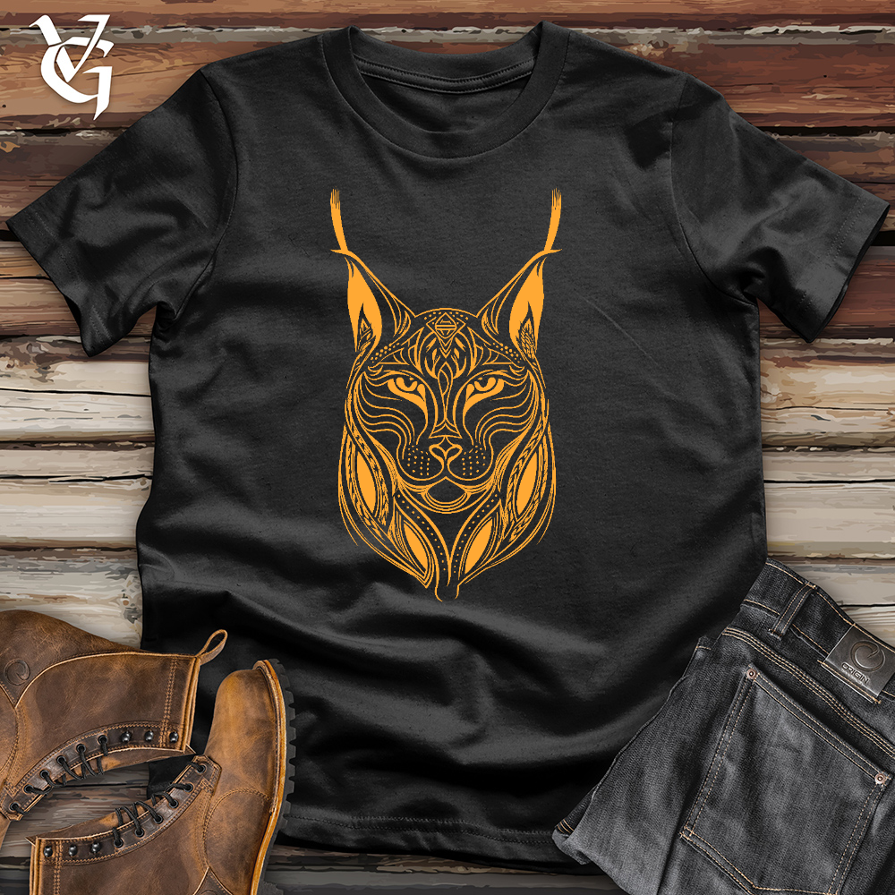 Viking Goods Intricate Lynx Cotton Tee Black / L