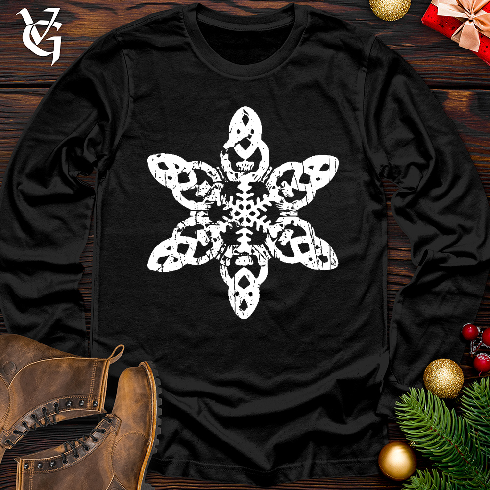 Viking Goods Irish Snowflake Long Sleeve Black / L