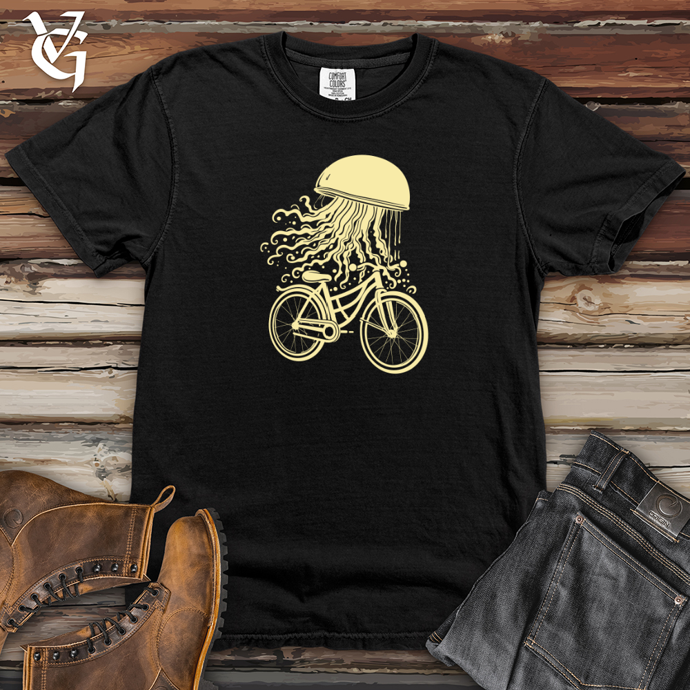 Viking Goods Jellyfish Deep Dive Cycle Voyage Heavy Cotton Comfort Colors Tee Black / L