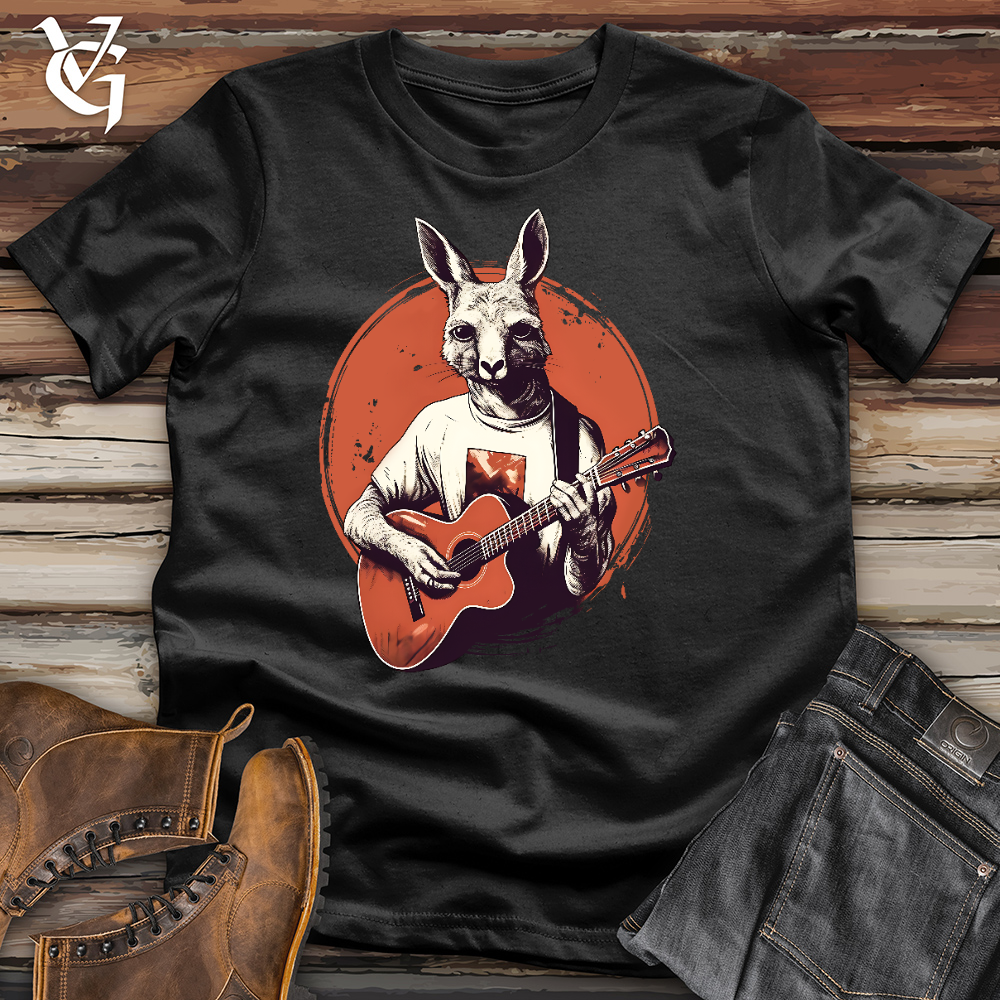 Viking Goods Kangaroo Guitarist Cotton Tee Black / L