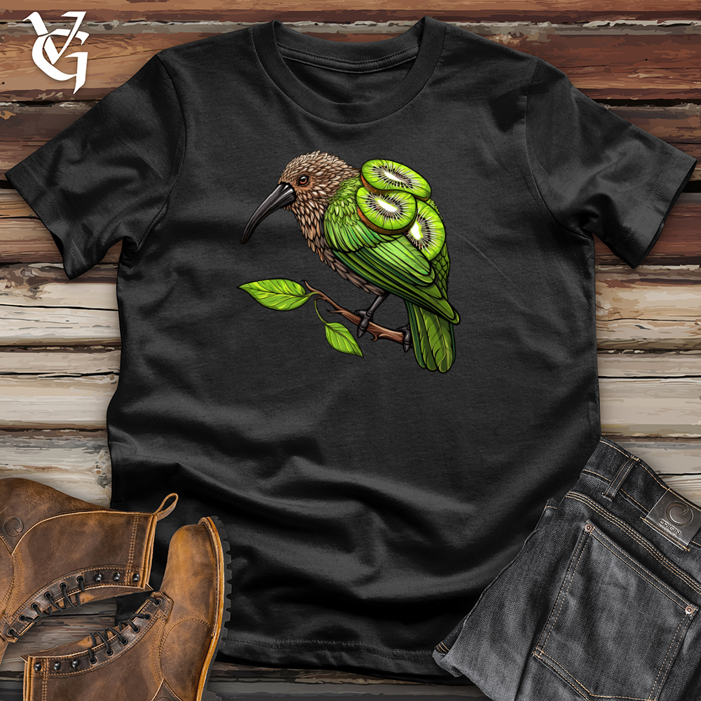 Viking Goods Kiwi Fruit Bird Cotton Tee Black / L