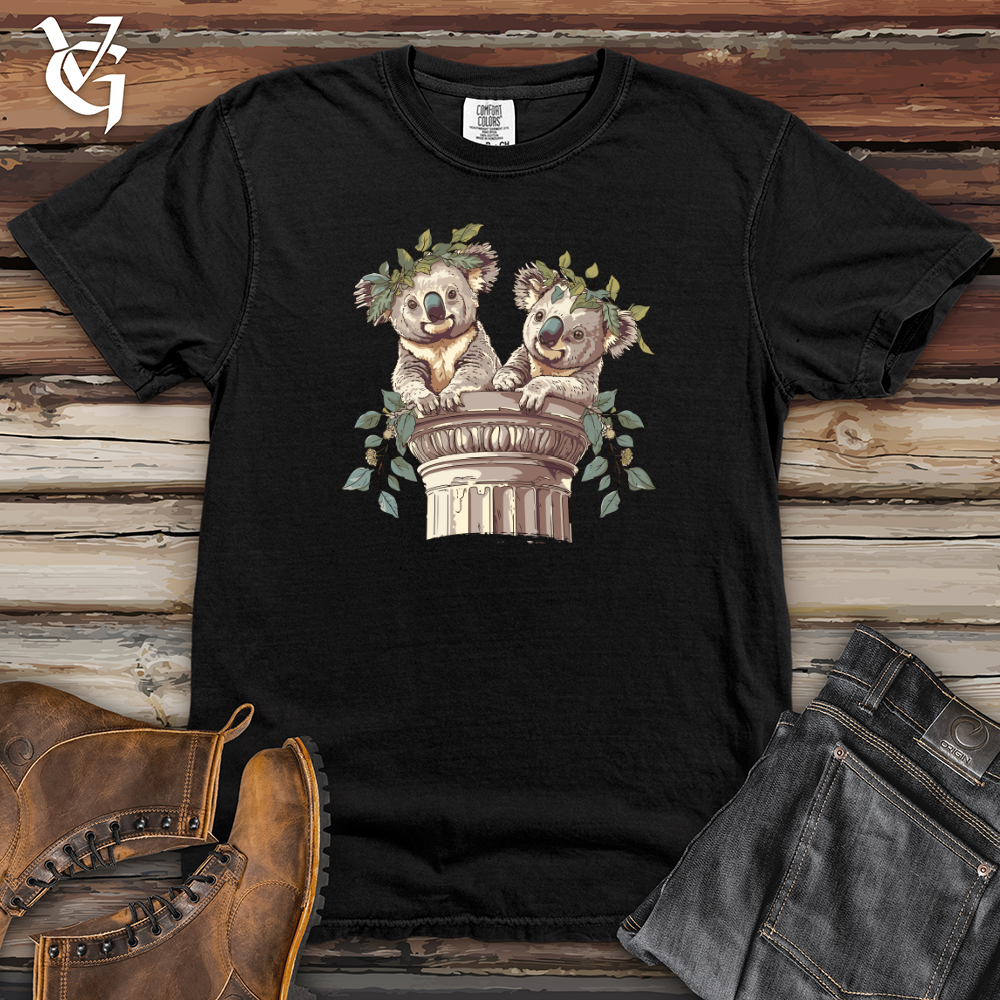 Viking Goods Koala Laurel Twins Heavy Cotton Comfort Colors Tee Black / L