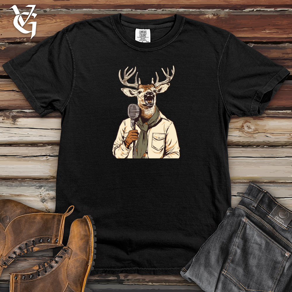 Viking Goods Kooky Crooner Deer Heavy Cotton Comfort Colors Tee Black / L