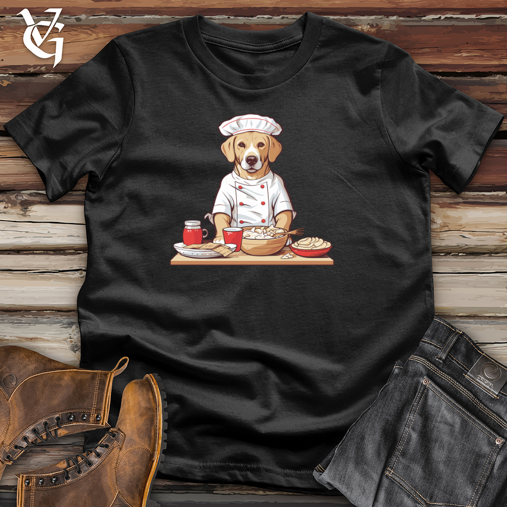 Viking Goods Labrador Gourmet Chef Cotton Tee Black / L