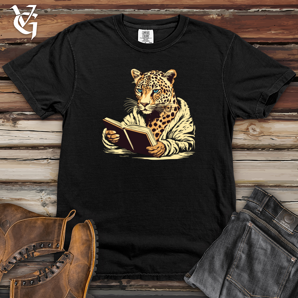Viking Goods Leopard Book Club Heavy Cotton Comfort Colors Tee Black / L