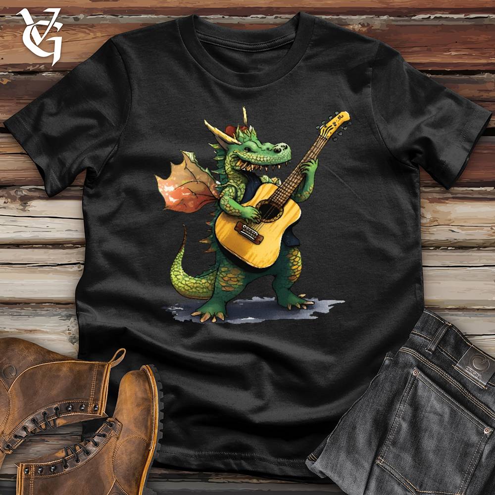 Viking Goods Little Dragon Guitarist Softstyle Tee Black / L