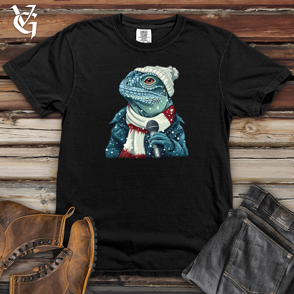 Viking Goods Lizard Winter Ballad Heavy Cotton Comfort Colors Tee Black / L