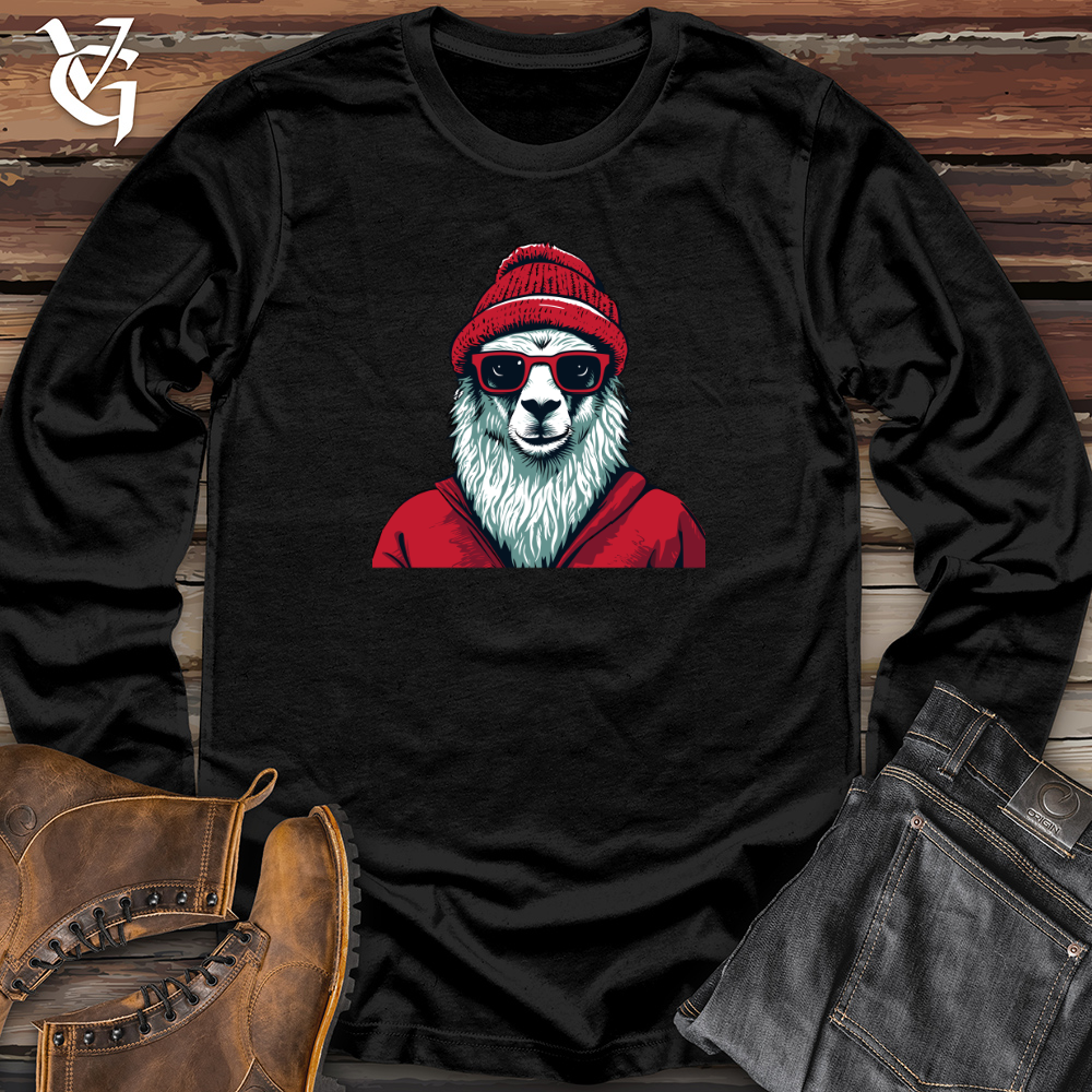 Viking Goods Llama Cozy Vibes Long Sleeve Black / L