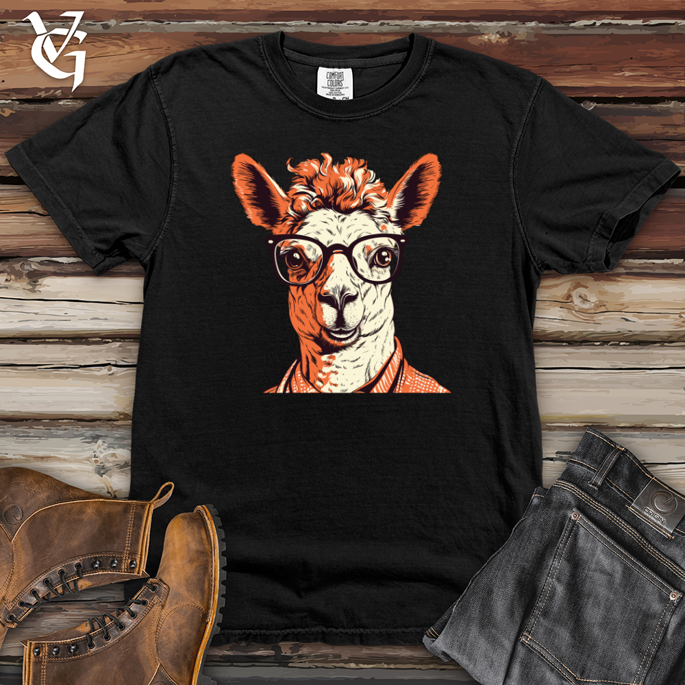 Viking Goods Llama Geek Chic Heavy Cotton Comfort Colors Tee Black / L