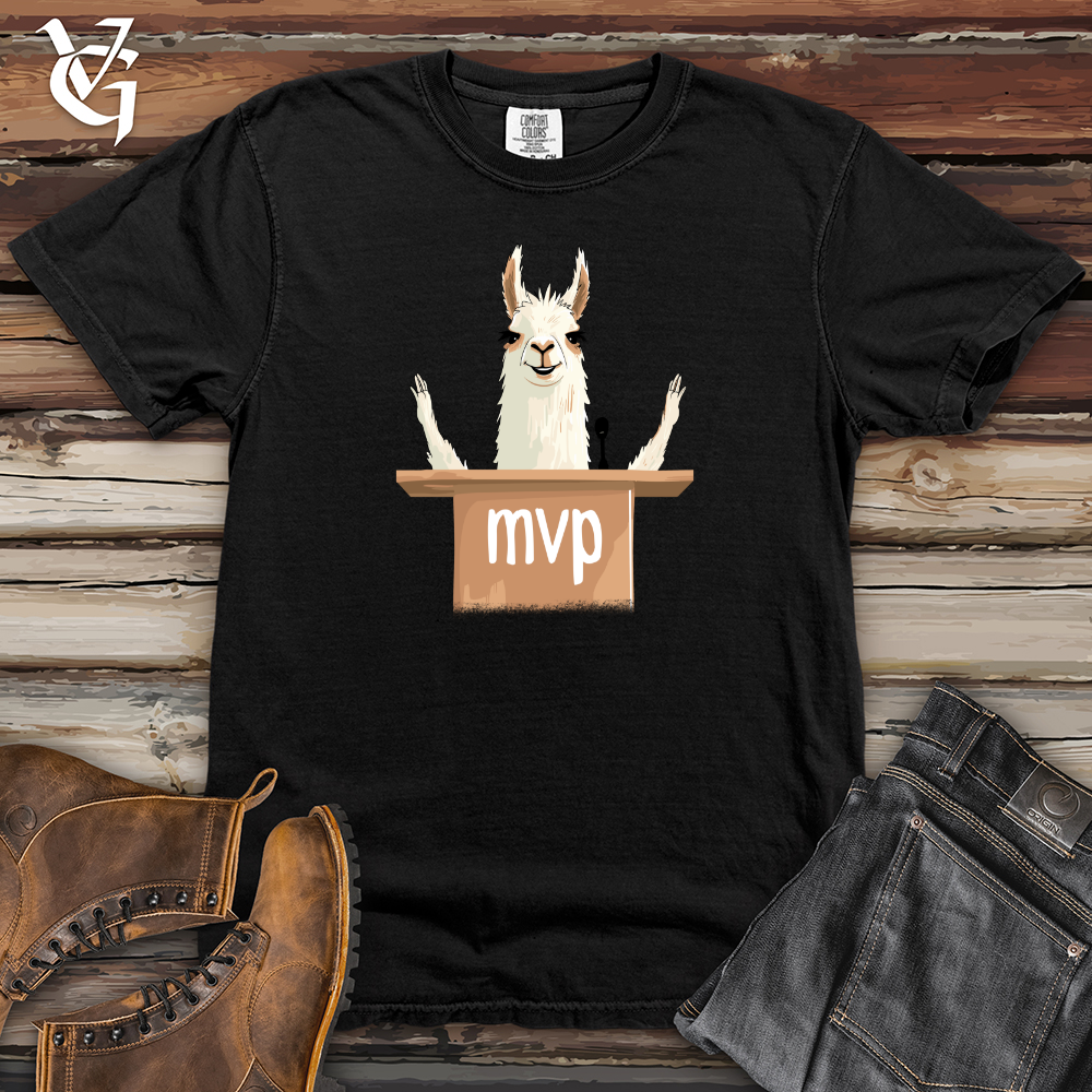 Viking Goods Llama Motivational Speech Heavy Cotton Comfort Colors Tee Black / L