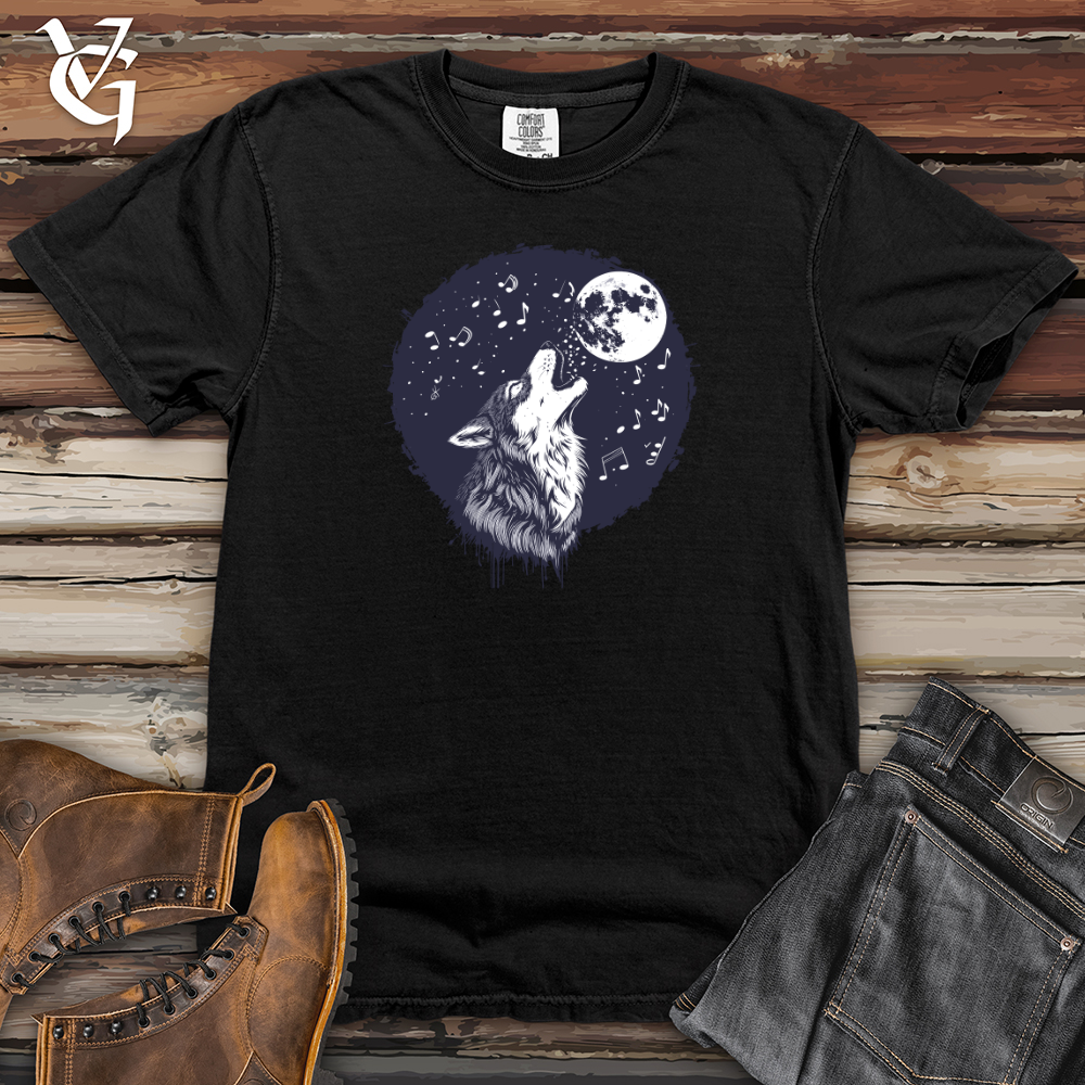 Viking Goods Lunar Wolf Ballad Heavy Cotton Comfort Colors Tee Black / L