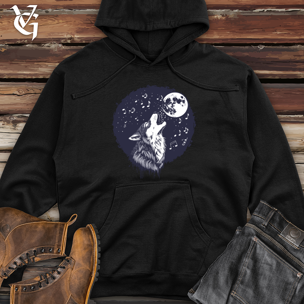 Viking Goods Lunar Wolf Ballad Midweight Hooded Sweatshirt Black / L