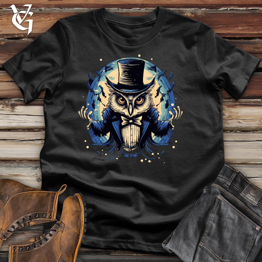 Viking Goods Magic Owl Wizard Cotton Tee Black / L