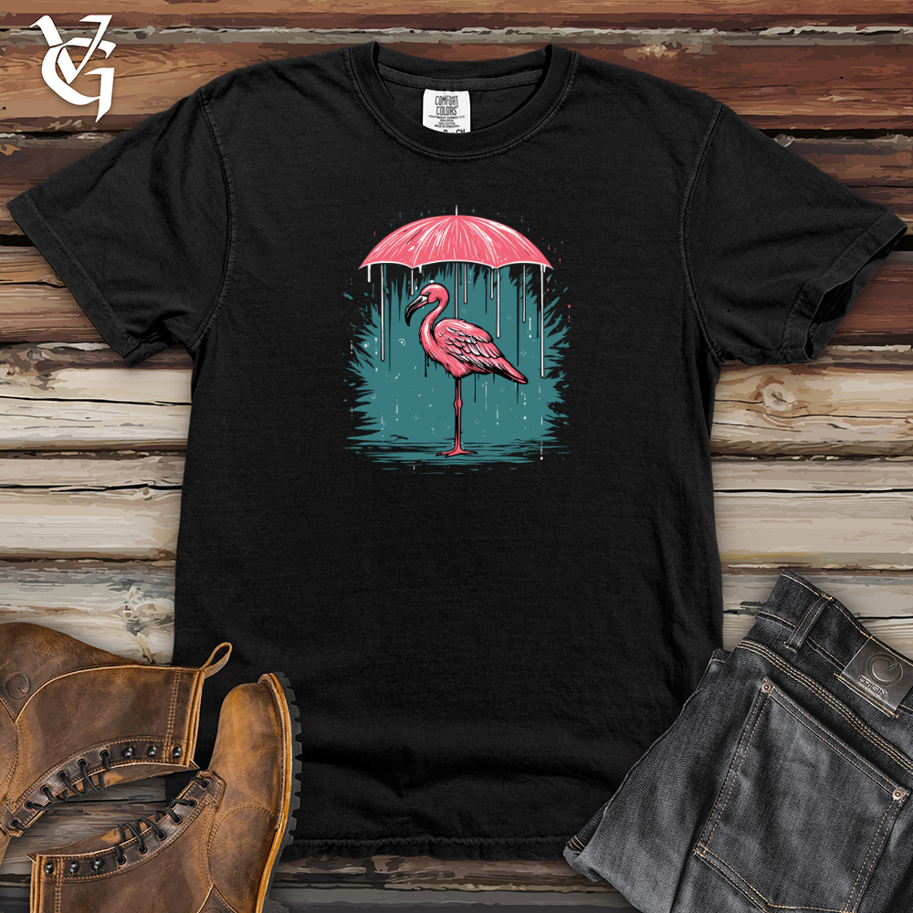 Viking Goods Majestic Rainfall Flamingo Heavy Cotton Comfort Colors Tee Black / L