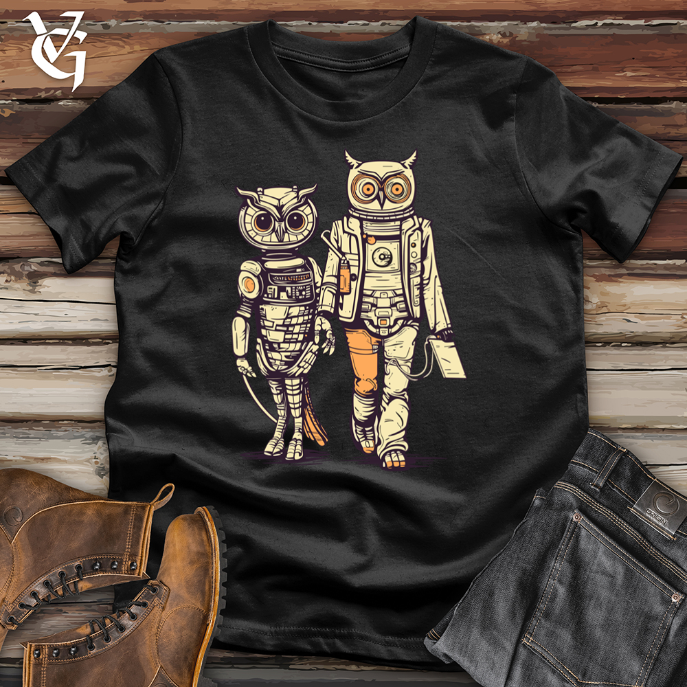 Viking Goods Mech Owl Companion Softstyle Tee Black / L