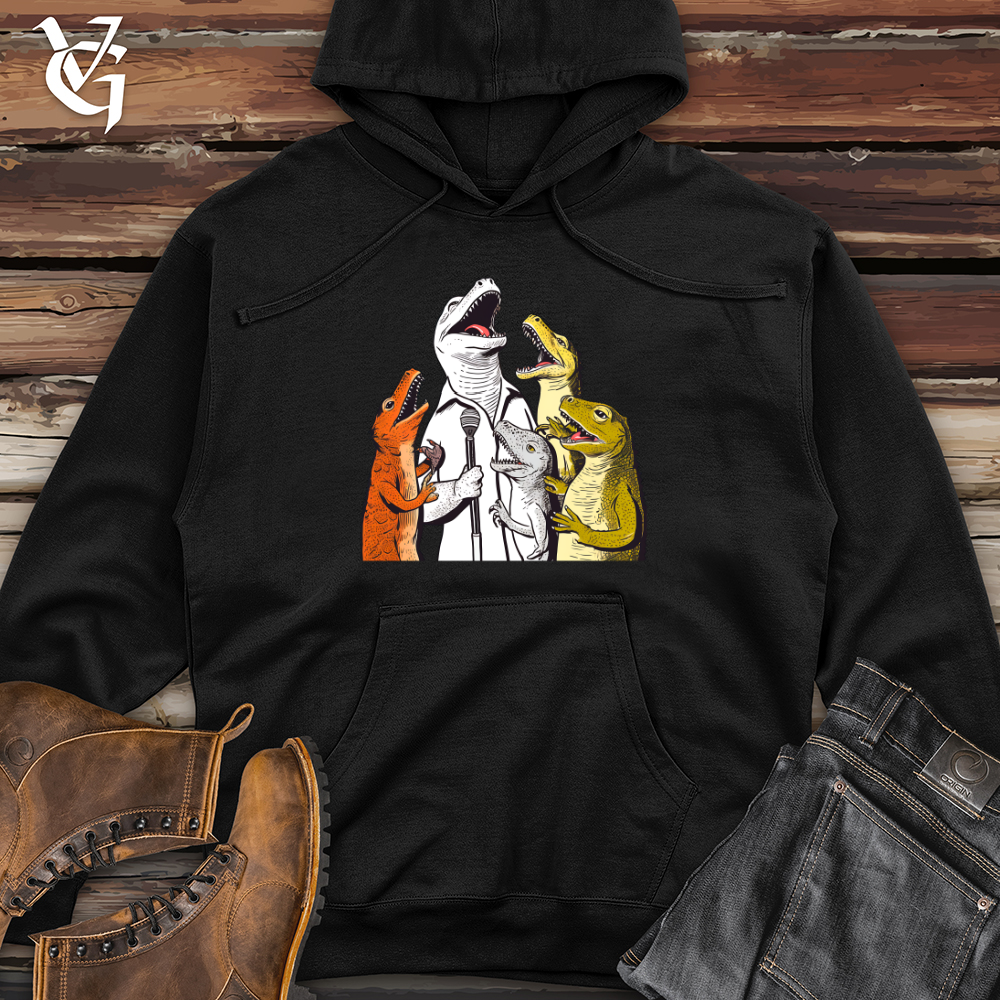 Viking Goods Melodic Reptile Ensemble Midweight Hooded Sweatshirt Black / L