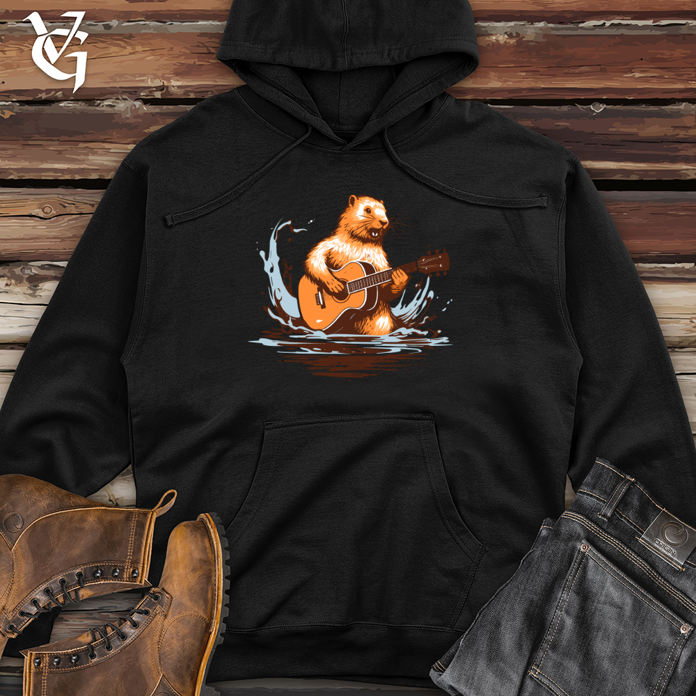 Viking Goods Melody Carving Beaver Midweight Hooded Sweatshirt Black / L