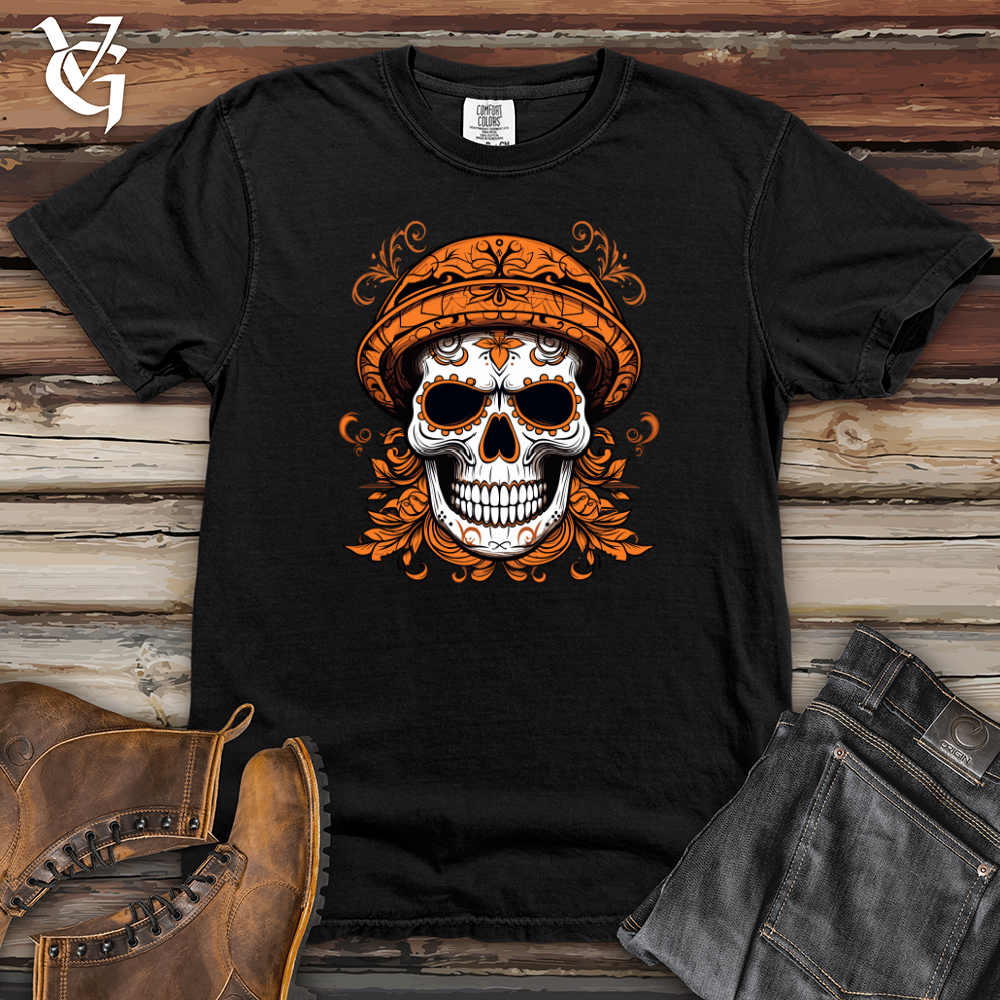 Viking Goods Menacing Skulls Treasure Heavy Cotton Comfort Colors Tee Black / L