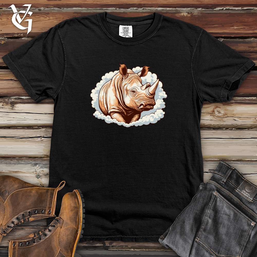 Viking Goods Misty Horned Rhino Heavy Cotton Comfort Colors Tee Black / L