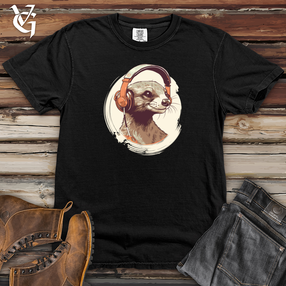 Viking Goods Mongoose Melodies Headphone Beats Heavy Cotton Comfort Colors Tee Black / L