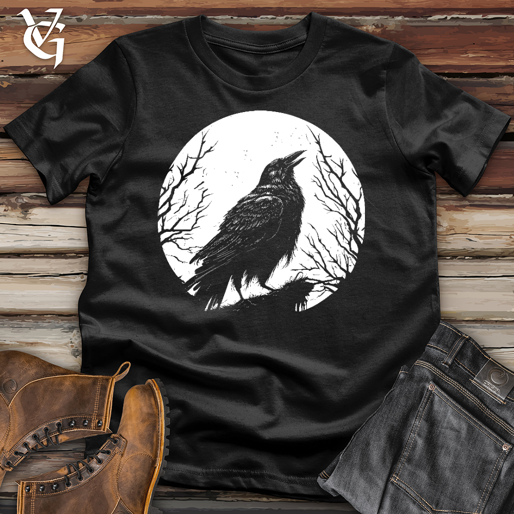 Viking Goods Moon Twinkle Raven Softstyle Tee Black / L