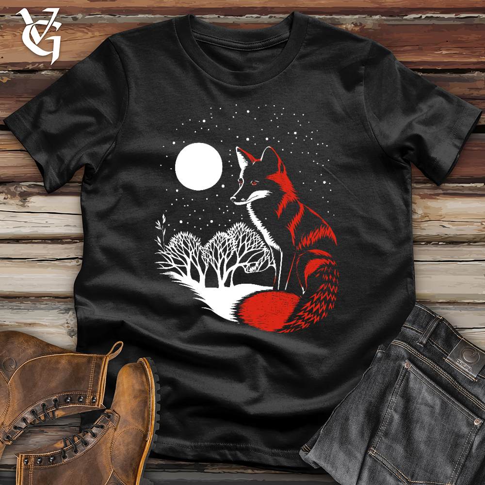 Viking Goods Moonlit Fox Softstyle Tee Black / L