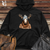 Viking Goods Moose Cozy Antler Beanie Comfort Midweight Hooded Sweatshirt Black / L