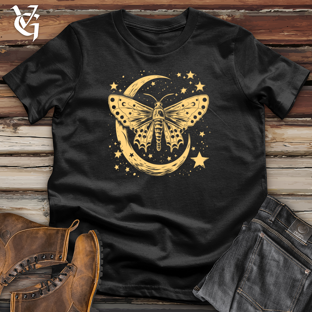 Viking Goods Moth Lunar Dreams Softstyle Tee Black / L