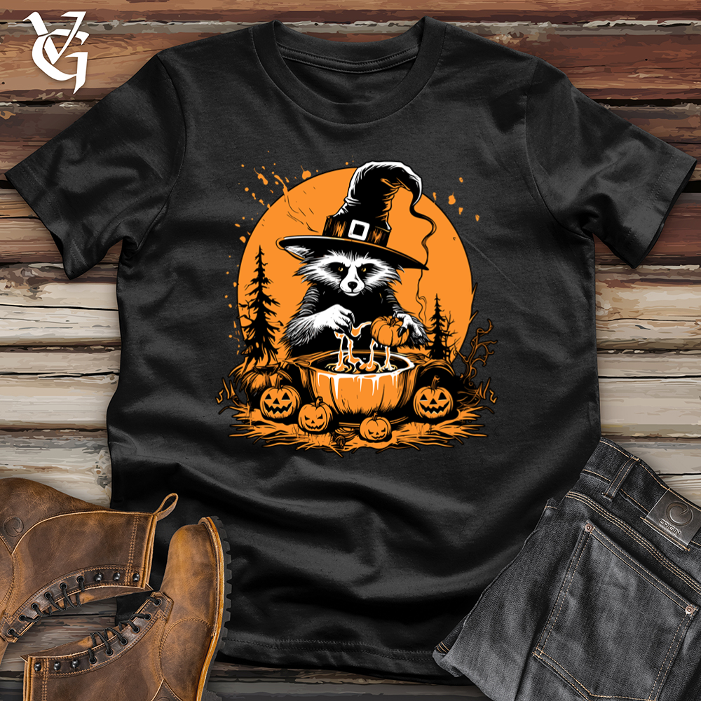 Viking Goods Mystic Cauldron Raccoon Softstyle Tee Black / L