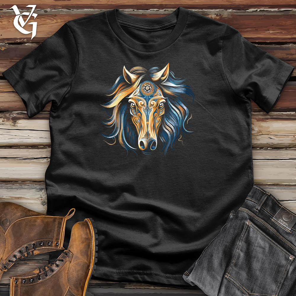 Viking Goods Mystical Equine Vision Cotton Tee Black / L