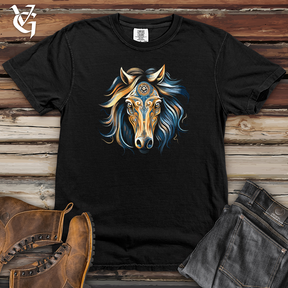 Viking Goods Mystical Equine Vision Heavy Cotton Comfort Colors Tee Black / L