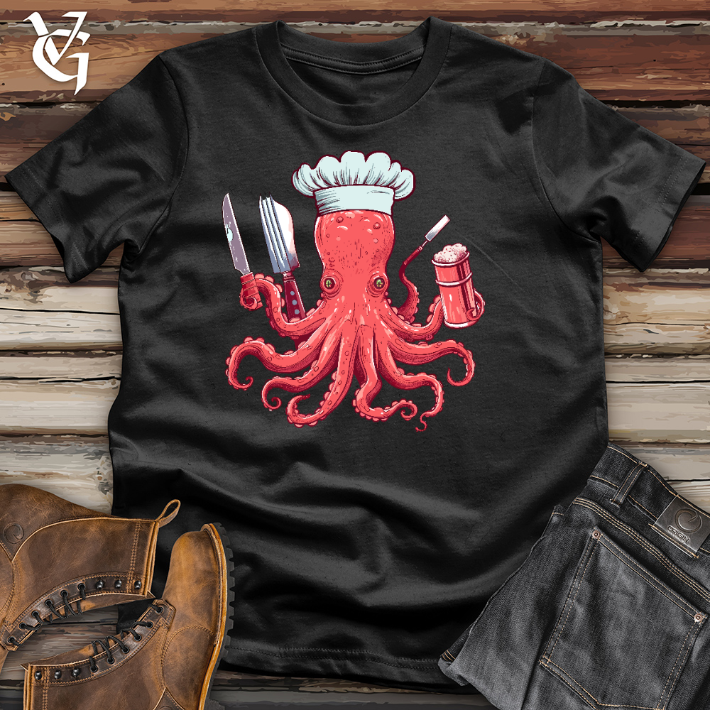 Viking Goods Octochef Cotton Tee Black / L