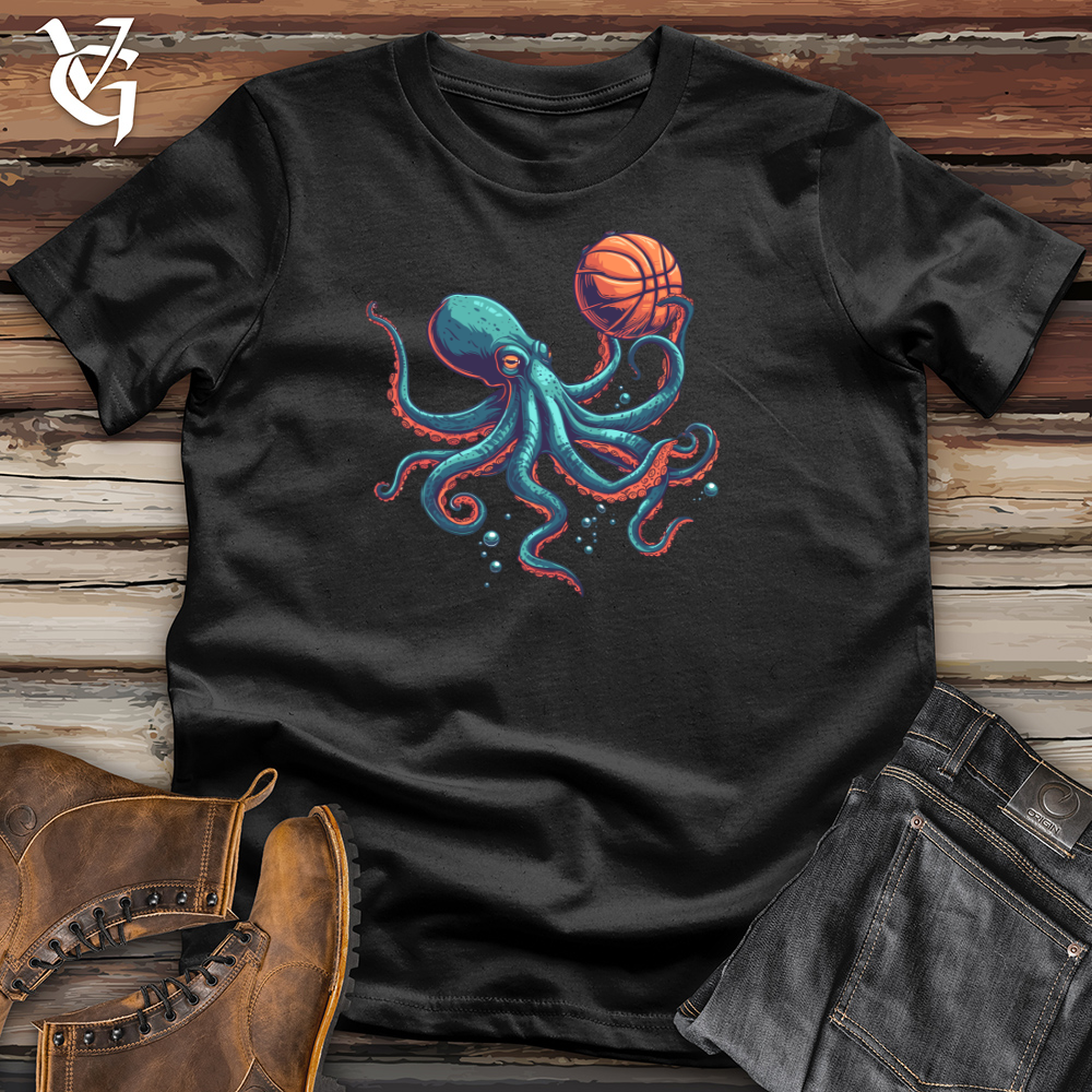 Viking Goods Octopus Basketball Dunk Cotton Tee Black / L