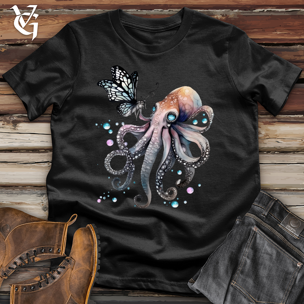 Viking Goods Octopus Butterfly Softstyle Tee Black / L