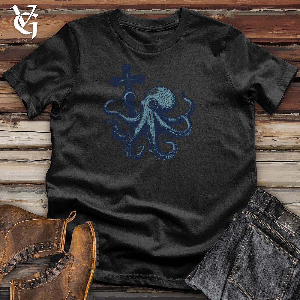 Viking Goods Octopus Cross Cotton Tee Black / L