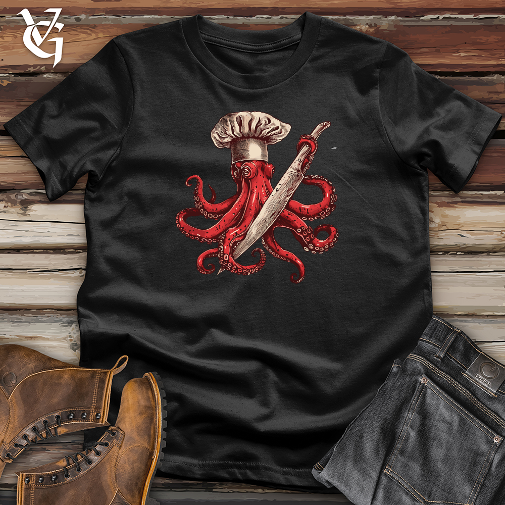 Viking Goods Octopus Dangerous Chef Softstyle Tee Black / L