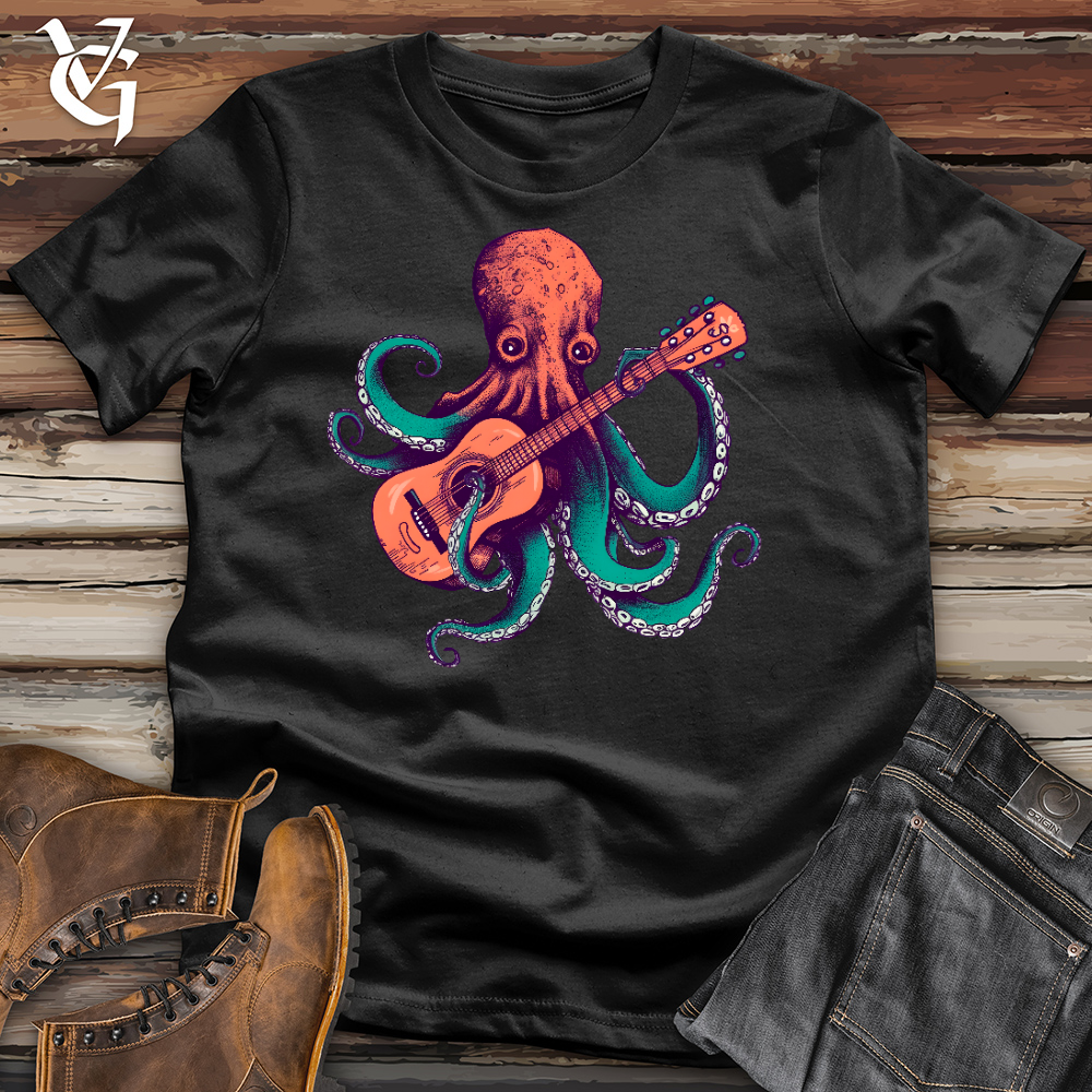 Viking Goods Octopus Guitarist Cotton Tee Black / L