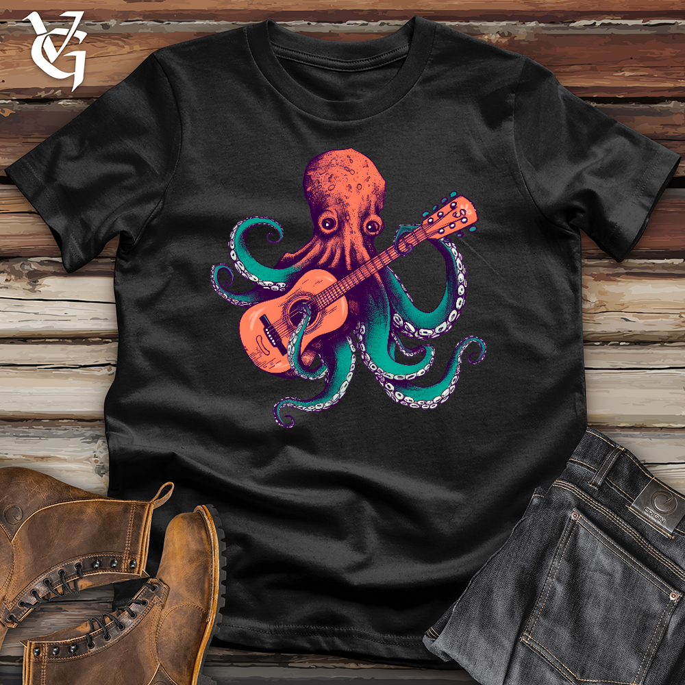 Viking Goods Octopus Guitarist Softstyle Tee Black / L