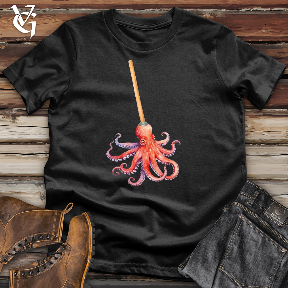 Viking Goods Octopus Mop Cotton Tee Black / L