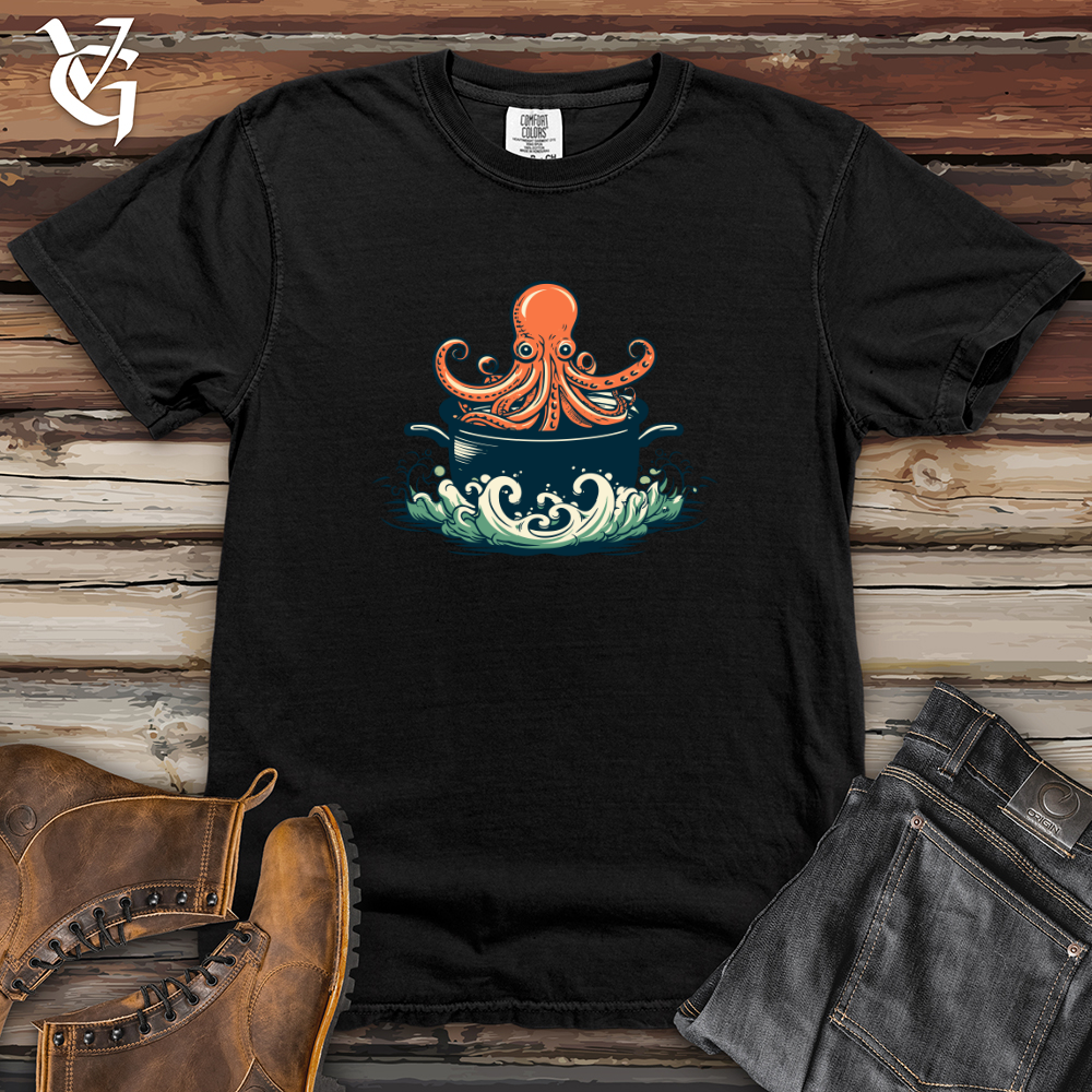 Viking Goods Octopus Soup Chef Heavy Cotton Comfort Colors Tee Black / L