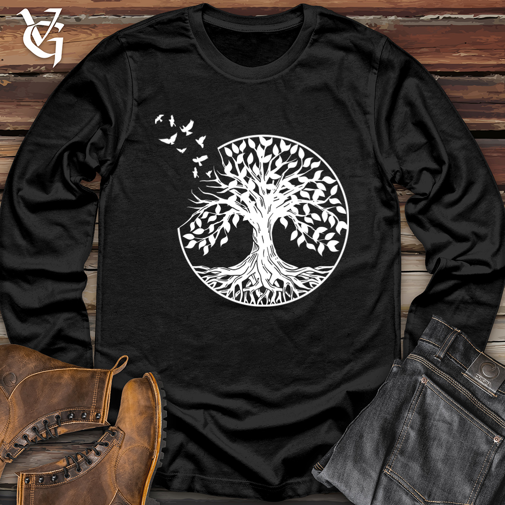 Viking Goods One With the Forest Softstyle Long Sleeve Black / L
