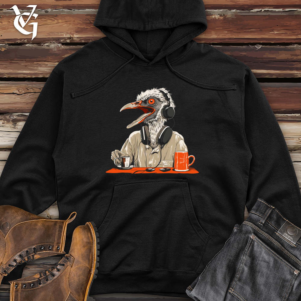 Ostrich Beats Chill Midweight Hooded Sweatshirt