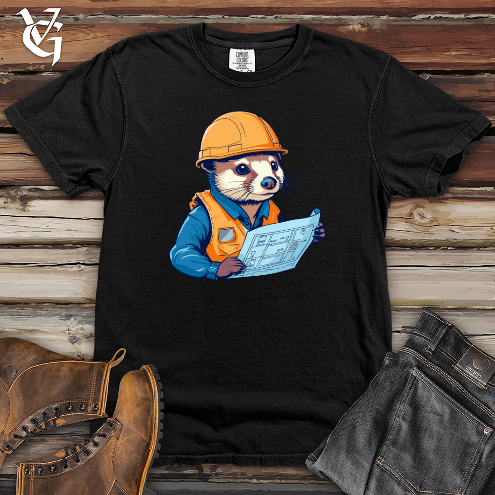 Viking Goods Otter Construction Manager Heavy Cotton Comfort Colors Tee Black / L