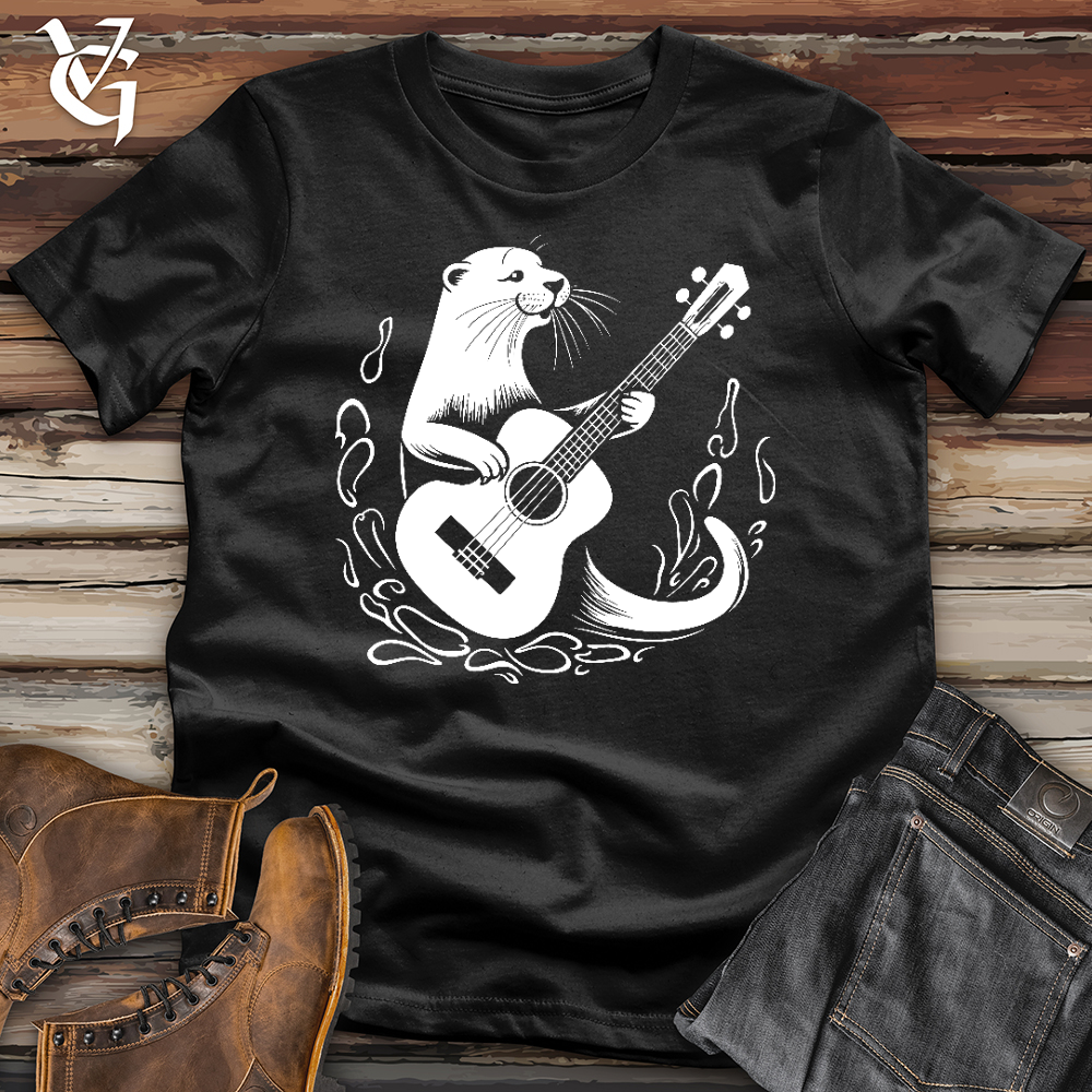 Viking Goods Otter Guitarist Softstyle Tee Black / L